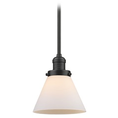 Large Cone Oil Rubbed Bronze Mini Pendant by Innovations Lighting