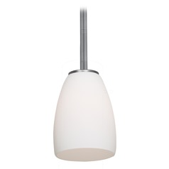 Modern Mini Pendant with White Glass by Access Lighting