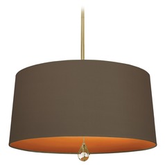 Williamsburg Custis Modern Brass Pendant by Robert Abbey