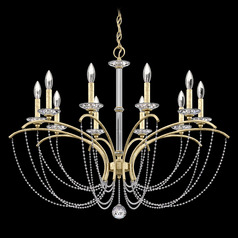 Schonbek Worldwide Lighting Priscilla Heirloom Silver Chandelier