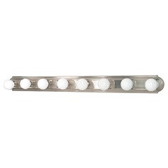 Brushed Nickel Bathroom Light by Satco Lighting