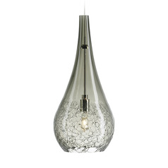 Seguro Freejack Pendant in Nickel & Smoke by Visual Comfort Modern