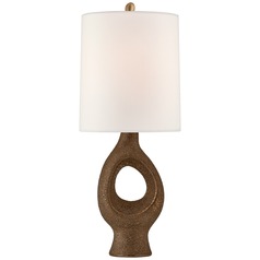 Aerin Capra Medium Table Lamp in Chalk Burnt Gold by Visual Comfort Signature
