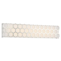 Missing Link LED Vanity Light in Polished Nickel by George Kovacs