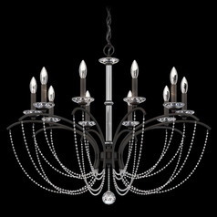 Schonbek Worldwide Lighting Priscilla Black Chandelier