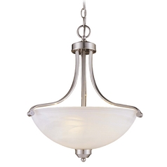3-Light Pendant in Brushed Nickel by Minka Lavery