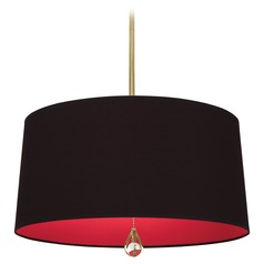 Williamsburg Custis Modern Brass Pendant by Robert Abbey