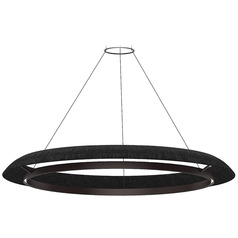 Visual Comfort Modern Collection Noa Bronze & Washed Black LED Pendant Light