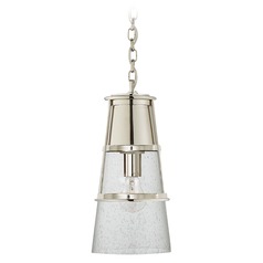 Thomas OBrien Robinson Pendant in Polished Nickel by Visual Comfort Signature