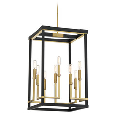 Union Estates Coal & Soft Brass Pendant by Minka Lavery