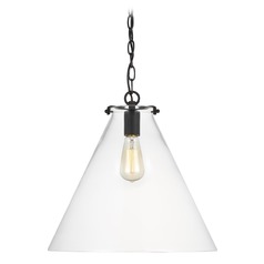 Kate Midnight Black Pendant by Visual Comfort Studio