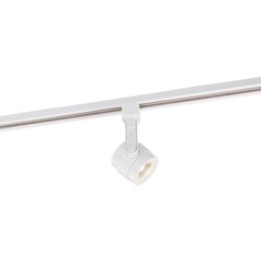 12W LED Piston Series White Track Head 24-Degree Beam 3000K by Nuvo Lighting