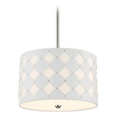 Patchwork 16-Inch Pendant in Polished Nickel by George Kovacs