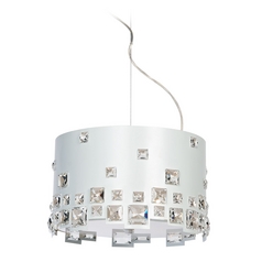 Isabella White Pendant by Lite Source Lighting