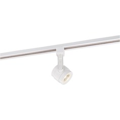 12W LED Piston Series White Track Head 36-Degree Beam 3000K by Nuvo Lighting