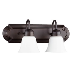 Oiled Bronze Bathroom Light by Quorum Lighting