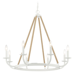 Lanton Sand White Chandelier by Minka Lavery