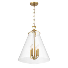 Voss 4-Light Pendant in Luxe Gold by Crystorama Lighting