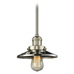 Railroad Polished Nickel Mini Pendant by Innovations Lighting