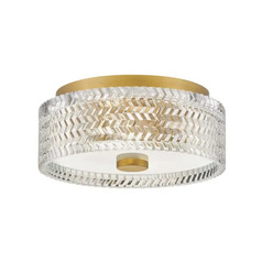 Elle 12-Inch Flush Mount in Heritage Brass by Hinkley Lighting