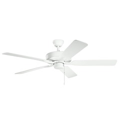 Basics Pro Patio 52-Inch Matte White Fan by Kichler Lighting