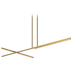 Shift Brushed Gold LED Linear Light by Kuzco Lighting
