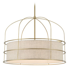 Gateway Park Soft Brass Pendant by Minka Lavery