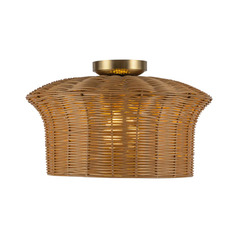 Alora Lighting Kai Brushed Gold Semi-Flushmount Light