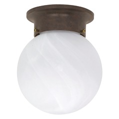 6-Inch Globe Flush Mount in Old Bronze by Nuvo Lighting