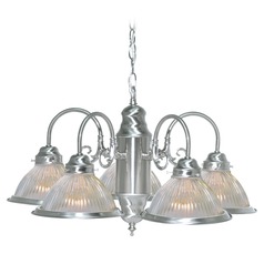 Brushed Nickel Chandelier by Nuvo Lighting