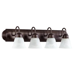 Oiled Bronze Bathroom Light by Quorum Lighting