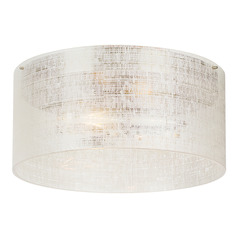 Vetra Flush Mount in Satin Nickel by Visual Comfort Modern