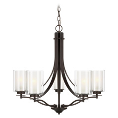 Elmwood Park 26-Inch Bronze Chandelier by Generation Lighting