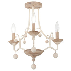 Colonial Charm White Wash & Sun Dried Clay Semi-Flush Mount by Minka Lavery