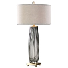 Vilminore Gray Glass Table Lamp by Uttermost Lighting