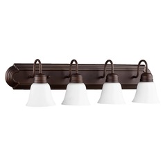 Oiled Bronze Bathroom Light by Quorum Lighting