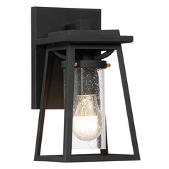 Lanister Court Sand Black Gold Highlights Outdoor Wall Light by Minka Lavery