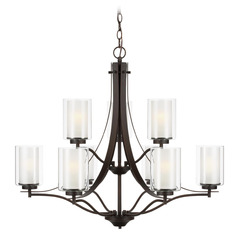 Elmwood Park 32-Inch Bronze Chandelier by Generation Lighting