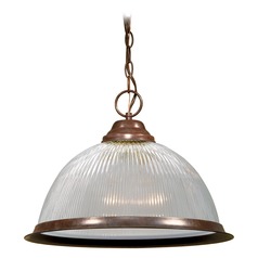 Prismatic Glass Pendant Bronze by Nuvo Lighting