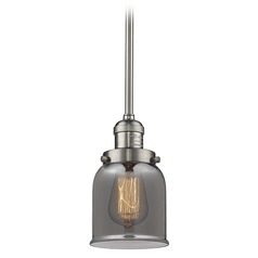 Small Bell Brushed Satin Nickel Mini Pendant by Innovations Lighting