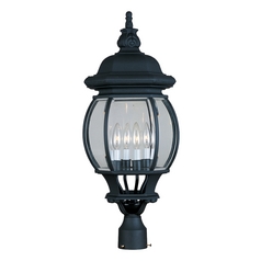 Crown Hill Black Post Light by Maxim Lighting
