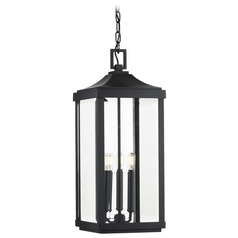 Gibbes Street 3-Light Hanging Lantern in Textured Black by Progress Lighting