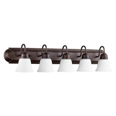 Oiled Bronze Bathroom Light by Quorum Lighting