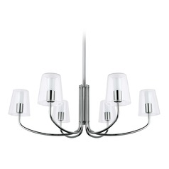 Noventa Chrome LED Chandelier by Eglo Lighting