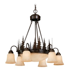 Yosemite Burnished Bronze Chandelier by Vaxcel Lighting