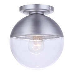 Evie Satin Aluminum Close-to-Ceiling Light by Craftmade Lighting