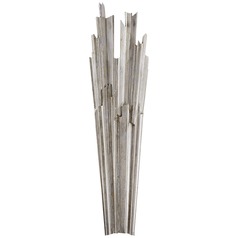 E.F. Chapman Claymore Tall Sconce in Silver Leaf by Visual Comfort Signature