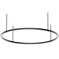 Visual Comfort Modern Collection Stagger Polished Stainless Steel LED Pendant Light