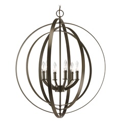 Equinox Orb Pendant in Bronze by Progress Lighting