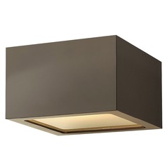 Kube Bronze LED Flush Mount 3000K by Hinkley Lighting